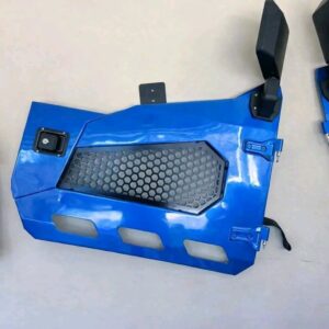 Aftermarket half doors designed for a Jeep Wrangler JL or Gladiator JT.