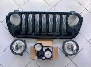 JEEP Wrangler JL -New black grille -New headlights -Anti fog