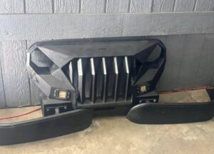 Mad Max Front Grille Bumper Assembly w/LED Lights For 2007-2018 Jeep Wrangler JK